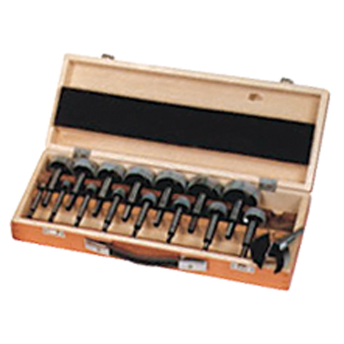 Bormax Forstner Bit Kits in a Wooden Box, 16 Pieces, High Carbon Steel Toolneeds Inc.