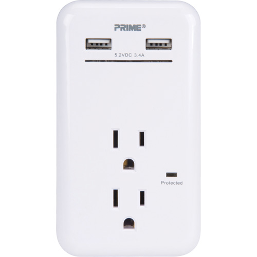 Prime&reg; USB Charger with Surge Protector Toolneeds Inc.