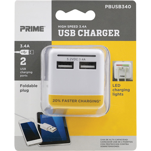 Prime&reg; High-Speed USB Charger Toolneeds Inc.