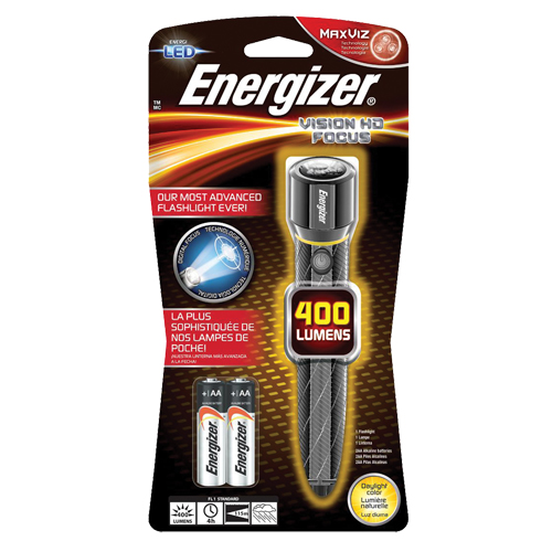 Lampe de poche Vision HD, DEL, 400 lumens, Piles AA Toolneeds Inc.
