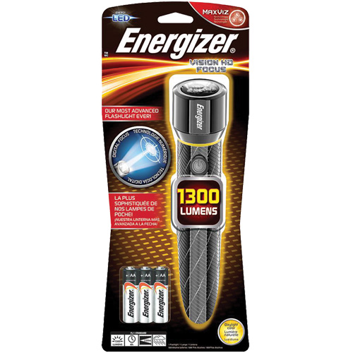 Lampe de poche Vision HD, DEL, 1300 lumens, Piles AA Toolneeds Inc.