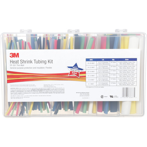 Heat Shrink Tubing, Thin Wall, 6", 0.5" (1.27cm) - 0.0938" (0.24cm) Toolneeds Inc.