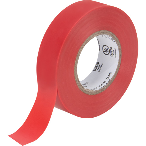 Ruban isolant, 19 mm (3/4") x 18 m (60'), Rouge, 7 mils Toolneeds Inc.