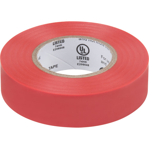 Ruban isolant, 19 mm (3/4") x 18 m (60'), Rouge, 7 mils Toolneeds Inc.