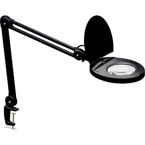 Adjustable Magnifier Lamp, 5 Diopter, LED Light, 47" Arm, C-Clamp, Black Toolneeds Inc.
