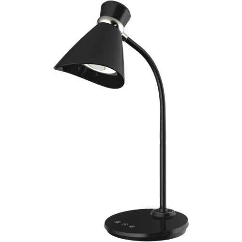 Lampe de bureau, 6 W, DEL, Col 16", Noir Toolneeds Inc.