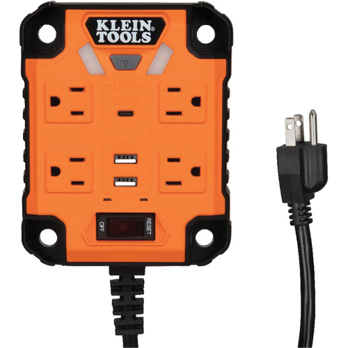 Powerbox 1 Magnetic Power Strip, 4 Outlet(s), 5', 120 V Toolneeds Inc.
