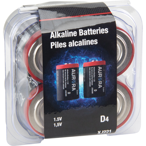 Industrial Alkaline Batteries, D, 1.5 V Toolneeds Inc.