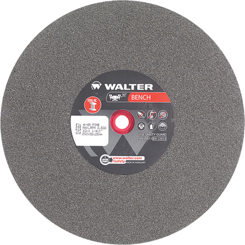 Bench Grinding Wheel, 10" x 1-1/4", 1" Arbor, 1 Toolneeds Inc.