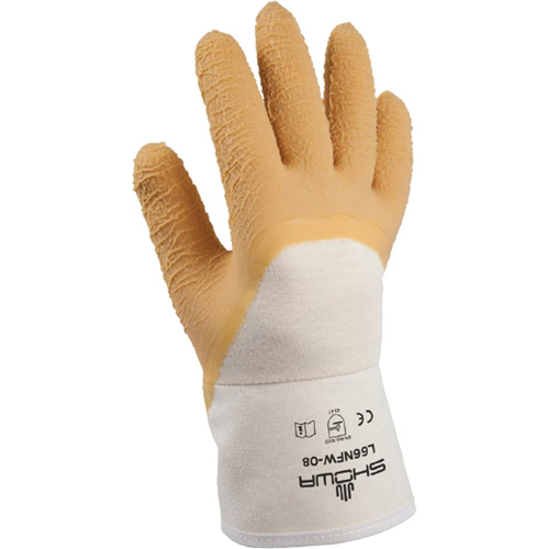 L66NFW General-Purpose Gloves, 8/Small, Rubber Latex Coating, Cotton Shell Toolneeds Inc.