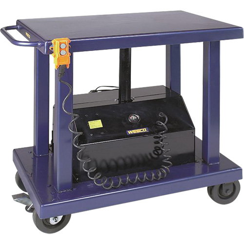 Hydraulic Lift Table, Steel, 24" W x 36" L, 2000 lbs. Capacity Toolneeds Inc.