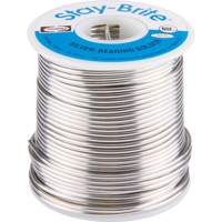 Stay-Brite&reg; Solders, Lead-Free, 96% Tin 4% Silver, Solid Core, 0.0625" Dia. Toolneeds Inc.