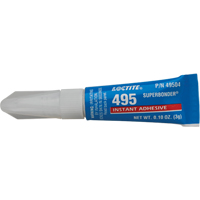 Adh&eacute;sif instantan&eacute; Super Bonder 495, Transparent, Tube, 3 g Toolneeds Inc.
