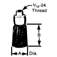 Brosses plates, rondes ou Roto Toolneeds Inc.