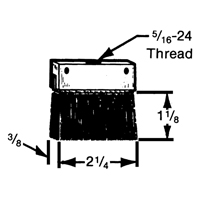 Brosses plates, rondes ou Roto Toolneeds Inc.
