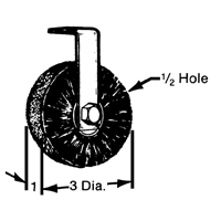 Brosses plates, rondes ou Roto Toolneeds Inc.