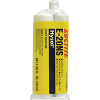 Hysol E-20NS Epoxy, Two-Part, Dual Cartridge, 120 g., Tan Toolneeds Inc.