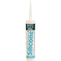 NuFlex&reg; 302 Bath And Kitchen Silicone Sealant, 300 ml, Cartridge, Clear Toolneeds Inc.