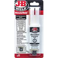 MinuteWeld Adhesive, 25 ml, Syringe, Two-Part, Clear Toolneeds Inc.