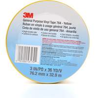 764 General-Purpose Vinyl Tape, 76 mm (3") W x 32.9 m (108') L, 5 mils, Yellow Toolneeds Inc.
