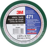 Ruban en vinyle 471, 50,8 mm (2") la x 32,9 m (108') lo, 5,2 mils, Vert Toolneeds Inc.