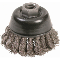 Brosses-boisseau &agrave; fils nou&eacute;s - Petites rectifieuses &agrave; grande vitesse, 2-3/4" dia. x 5/8"-11 arbre Toolneeds Inc.