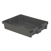 Contenants Stack-N-Nest Polylewton, 6,1" x 29,6" x 22,4", Gris Toolneeds Inc.