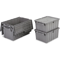 Contenants de distribution Flipak en plastique poly&eacute;thyl&egrave;ne (PE), 11,8" x 9,8" x 7,7", Gris Toolneeds Inc.