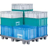 StakPak Plus 4845 System Containers, 15" W x 24" D x 14.5" H, Royal Blue Toolneeds Inc.