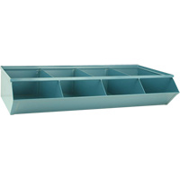 Bacs sectionnels superposables, Cap. 100 lb, 37" la x 18-3/4" p x 7-1/2" h, Bleu Toolneeds Inc.