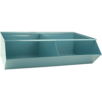 Bacs sectionnels superposables, Cap. 100 lb, 37" la x 24" p x 11" h, Bleu Toolneeds Inc.