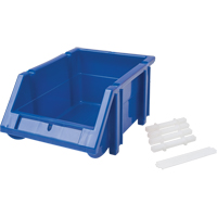 Stack & Hang Bin, 4-13/16" W x 3-3/16" H x 7-1/8" D, Blue Toolneeds Inc.