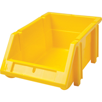 Stack & Hang Bin, 4-13/16" W x 3-3/16" H x 7-1/8" D, Yellow Toolneeds Inc.