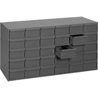 Casiers &agrave; tiroirs industriels, 30 tiroirs, 33-3/4" la x 11-5/8" p x 17-3/4" h, Gris Toolneeds Inc.