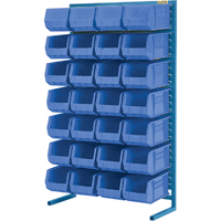 Single-Sided Stationary Bin Rack, 36" W x 12" D x 61" H, 28 Bins Toolneeds Inc.