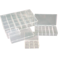 K-Resin Compartment Box, Plastic, 36 Slots, 6-9/16" W x 9-5/8" D x 1-1/2" H, Transparent Toolneeds Inc.