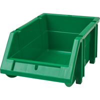 Stack & Hang Bin, 4-13/16" W x 3-3/16" H x 7-1/8" D, Green Toolneeds Inc.