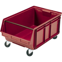 Bac g&eacute;ant empilable et mobile, 11-7/8" ha x 18-3/8" la x 29" p, Capacit&eacute; de 150 lb, Rouge Toolneeds Inc.