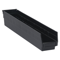 Bac pour &eacute;tag&egrave;re &eacute;conomique, 4-1/8" la, 4" h x 23-5/8" p, Noir Toolneeds Inc.