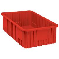 Divider Box&reg; Containers, Plastic, 22.5" W x 17.5" D x 8" H, Red Toolneeds Inc.