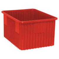 Divider Box&reg; Containers, Plastic, 22.5" W x 17.5" D x 12" H, Red Toolneeds Inc.