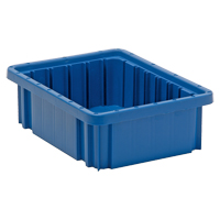 Contenants Divider Box, Plastique, 10,9" la x 8,3" p x 3,5" h, Bleu Toolneeds Inc.