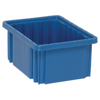 Divider Box&reg; Containers, Plastic, 10.9" W x 8.3" D x 5" H, Blue Toolneeds Inc.