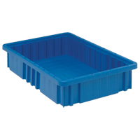 Contenants Divider Box, Plastique, 16,5" la x 10,9" p x 3,5" h, Bleu Toolneeds Inc.