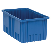 Divider Box&reg; Containers, Plastic, 16.5" W x 10.9" D x 8" H, Blue Toolneeds Inc.