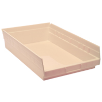 Economy Shelf Bin, 11-1/8" W x 4" H x 17-7/8" D, Ivory Toolneeds Inc.