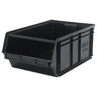 MAGNUM Bin, 11-7/8" H x 18-3/8" W x 29" D, 150 lbs. Capacity, Black Toolneeds Inc.