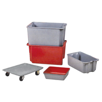 Stack-N-Nest&reg; Plexton Containers, 20.1" W x 42.5" D x 14.1" H, Grey Toolneeds Inc.