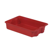 Stack-N-Nest&reg; Plexton Containers, 14.8" W x 24.3" D x 5.1" H, Red Toolneeds Inc.