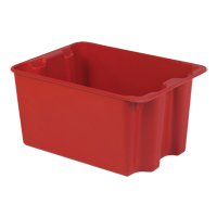 Stack-N-Nest&reg; Plexton Containers, 19.9" W x 27.5" D x 14" H, Red Toolneeds Inc.